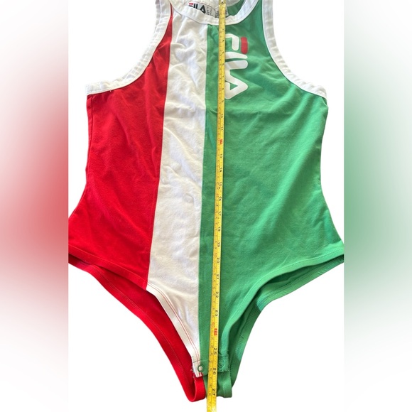 Fila Bodysuit ❤️🤍💚 NWOT - Picture 6 of 8